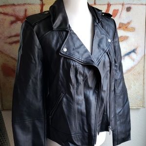 Black moto jacket
